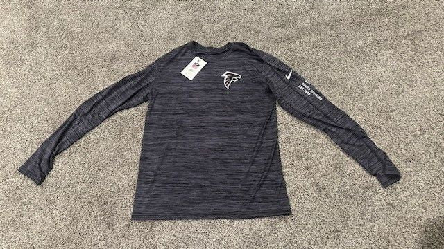 Atlanta Falcons Men's Nike Sideline Velocity Long Sleeve Tee Size Medium Shirt