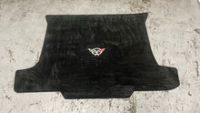 Load image into Gallery viewer, 97 04 Corvette C5 Lloyd Mats Rear Trunk Mat Convertible Black Logo GM Carpet
