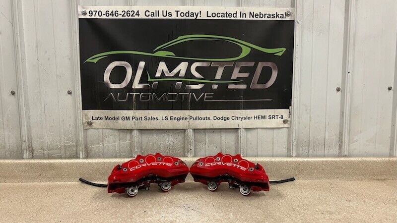 05 13 Corvette C6 Z06 Front Brake Calipers 6 Piston Set Brakes OEM 5K NICE!