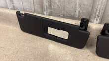 Load image into Gallery viewer, 10 15 Camaro SS Driver Passenger Side Sun Visors Left Right Visor Black Pair 26K
