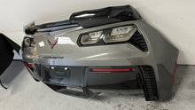 Load image into Gallery viewer, 14 19 Corvette C7 Z06 Rear Bumper Cover Complete Gray Panel GM Tail Lights NICE!
