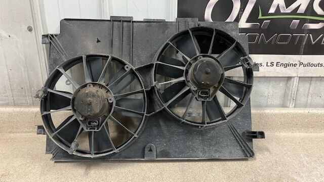 1997 2004 Chevrolet Corvette C5 Radiator Cooling Fans Dual Assembly OEM GM 65K
