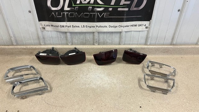 10 13 Camaro SS ZL1 Rear Bumper Tail Lights Passenger Driver Rings GM Tinted 75K