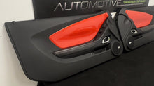 Load image into Gallery viewer, 10 15 Camaro SS Interior Right Left Door Panel Pair OEM Orange Panels 32K Miles
