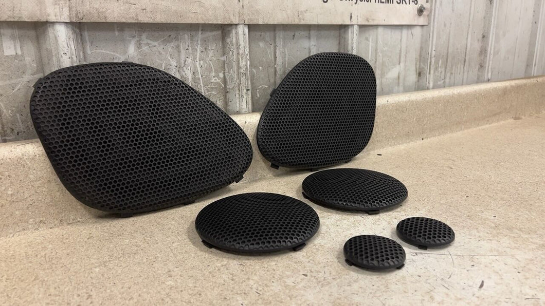 98 02 Pontiac Firebird Trans AM WS6 Factory Speaker Covers Trim Black OEM Set 8