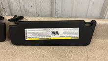 Load image into Gallery viewer, 10 15 Camaro SS Driver Passenger Side Sun Visors Left Right Visor Black Pair
