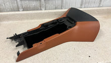 Load image into Gallery viewer, 05 13 C6 Corvette Custom Leather Center Console Lid Radio Trim Boot Black Brown
