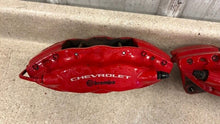Load image into Gallery viewer, 10 15 Camaro SS Rear Driver Passenger Brembo Brake Calipers Pair OEM 53K Red
