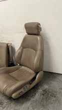 Load image into Gallery viewer, 98 02 Pontiac Firebird Trans AM Front Rear Set Power Seats Leather Tan OEM 80K

