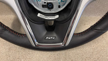 Load image into Gallery viewer, 12 15 Camaro SS Leather Wheel GM 22790901 Steering Factory Manual Orange Stitch
