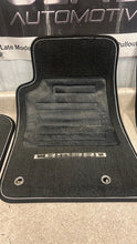 Load image into Gallery viewer, 2010 2015 Chevrolet Camaro SS Front Rear Left Right Floor Mats GM Black Logo
