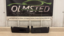 Load image into Gallery viewer, 10 15 Camaro SS Driver Passenger Side Sun Visors Left Right Visor Black Pair 26K
