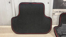Load image into Gallery viewer, 11 14 Chevrolet Camaro SS Front Rear Left Right Floor Mats GM Black Red Cloth
