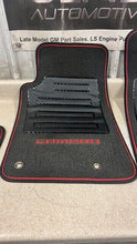 Load image into Gallery viewer, 11 14 Chevrolet Camaro SS Front Rear Left Right Floor Mats GM Black Red Cloth
