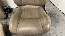 Load image into Gallery viewer, 98 02 Pontiac Firebird Trans AM Front Rear Set Power Seats Leather Tan OEM 80K

