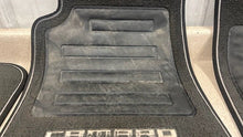 Load image into Gallery viewer, 2010 2015 Chevrolet Camaro SS Front Rear Left Right Floor Mats GM Black Logo
