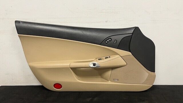05 13 Corvette C6 Driver Left Interior Door Panel Trim Black Cashmere OEM 35K