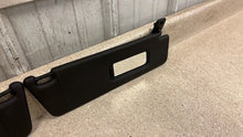 Load image into Gallery viewer, 10 15 Camaro SS Driver Passenger Side Sun Visors Left Right Visor Black Pair 75K
