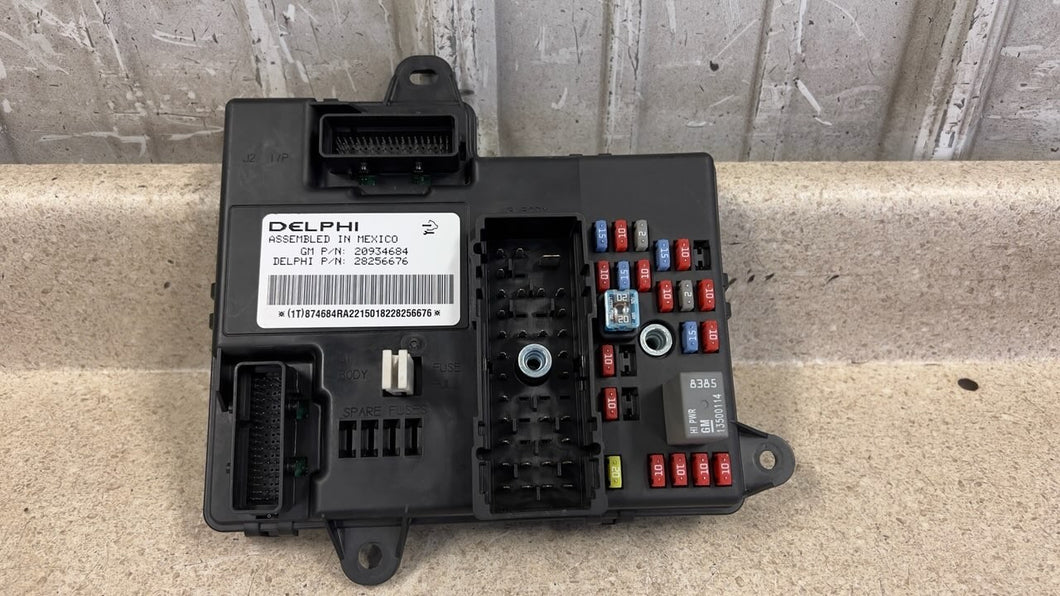 08 13 Corvette C6 Z06 BCM Body Control Module Assembly GM 20934684 DELPHI 59K