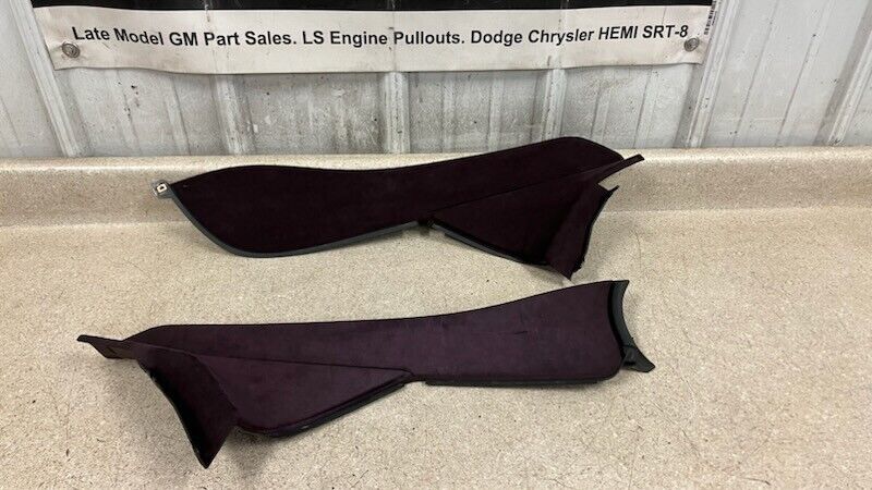 04 05 06 Pontiac GTO Center Console Side Trim Panels Suede Purple Right Left