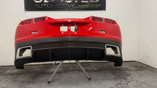 Load image into Gallery viewer, 10 13 Camaro SS Rear Bumper Assembly Cover GFX Diffuser Red OEM Complete GM 35K
