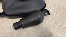 Load image into Gallery viewer, 10 15 Camaro SS Manual Shifter Knob Boot Black Leather GM OEM Orange Stitch
