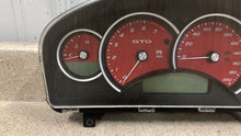 Load image into Gallery viewer, 04 06 Pontiac GTO Gauge Instrument Cluster 132K Speedometer 92172960 Red Manual
