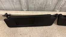 Load image into Gallery viewer, 10 15 Camaro SS Driver Passenger Side Sun Visors Left Right Visor Black Pair 75K
