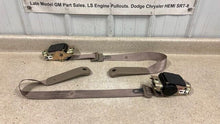 Load image into Gallery viewer, 96 02 Firebird Trans AM Front Seat Belt Retractor Belts Right Left GM Pair Tan
