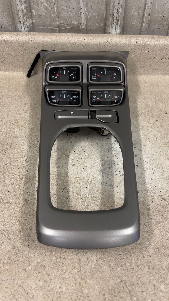 10 15 Camaro SS Center Console Top Trim Gauges Switches Controls GM 53K Auto