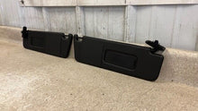 Load image into Gallery viewer, 10 15 Camaro SS Driver Passenger Side Sun Visors Left Right Visor Black Pair
