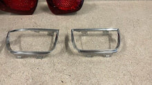 Load image into Gallery viewer, 10 13 Camaro SS ZL1 Rear Bumper Tail Lights Passenger Driver Rings GM Red 21K
