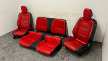 Load image into Gallery viewer, 10 15 Chevrolet Camaro SS Front Rear Power Heated Leather Seats GM Red Black 45K
