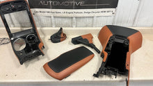 Load image into Gallery viewer, 05 13 C6 Corvette Custom Leather Center Console Lid Radio Trim Boot Black Brown
