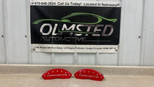Load image into Gallery viewer, 97 04 Corvette C5 MGP Front Brake Caliper Covers Engraved Right Left 13007F Red
