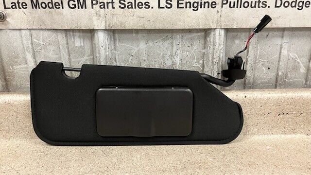05 13 Corvette Z06 C6 Passenger Sun Visor GM Shade Right RH Black OEM 48K
