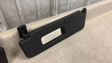 Load image into Gallery viewer, 10 15 Camaro SS Driver Passenger Side Sun Visors Left Right Visor Black Pair 26K
