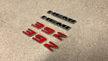 Load image into Gallery viewer, 06 17 Dodge Challenger SRT HEMI 392 Emblem Fender Badge Mopar OEM Red Black
