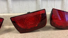 Load image into Gallery viewer, 10 13 Camaro SS ZL1 Rear Bumper Tail Lights Passenger Driver Rings GM Red 21K

