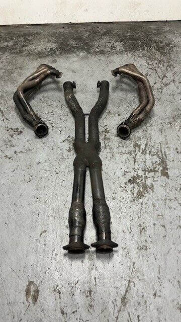 05 13 Corvette C6 Z06 Billy Boat Long Tube Headers 1 7/8'' Catted Mids FCOR-0445