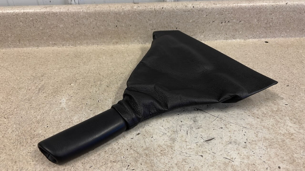 05 13 C6 Corvette Factory Black Leather Emergency Park Brake Boot Handle 62K