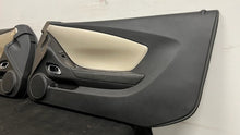 Load image into Gallery viewer, 10 15 Chevrolet Camaro SS Interior Right Left Door Panel Pair OEM Neutral Panels
