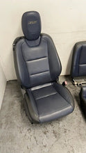 Load image into Gallery viewer, 10 15 Chevrolet Camaro SS Front Rear Power Heated Leather Seats GM OEM Set Blue
