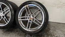 Load image into Gallery viewer, 06 13 C6 Corvette Z06 Speedline 19x12 Rear Wheels Tires 19'' Chrome 9594356 GM
