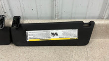 Load image into Gallery viewer, 10 15 Camaro SS Driver Passenger Side Sun Visors Left Right Visor Black Pair 45K
