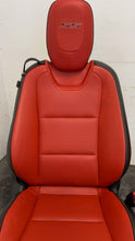 Load image into Gallery viewer, 10 15 Chevrolet Camaro SS Front Rear Power Heated Leather Seats GM Orange 32K

