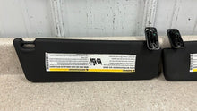 Load image into Gallery viewer, 10 15 Camaro SS Driver Passenger Side Sun Visors Left Right Visor Black Pair 45K
