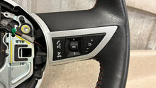 Load image into Gallery viewer, 10 11 Camaro SS Leather Steering Wheel Manual Trans GM Black W/ Orange Stitching
