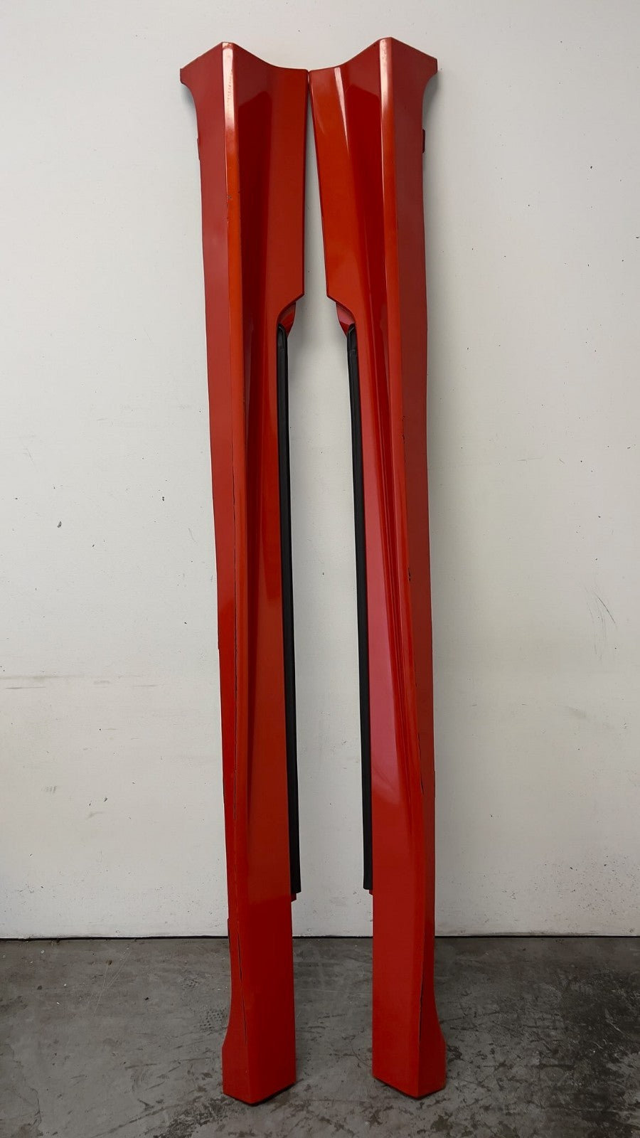 10 13 Camaro SS GFX Right Left Rocker Panel Ground Effect Skirt Orange GM Pair