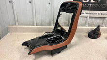 Load image into Gallery viewer, 05 13 C6 Corvette Custom Leather Center Console Lid Radio Trim Boot Black Brown

